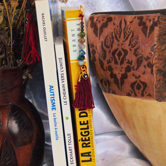 Clé et protection (doré) - Signet féérique en métal