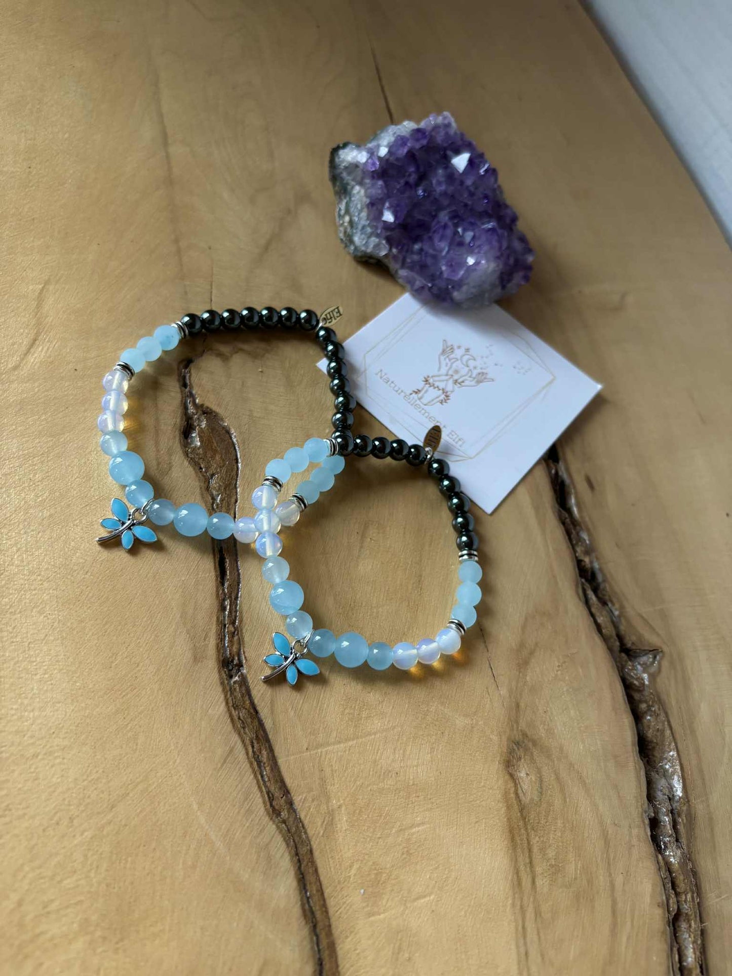 Libellule Aqua - Bracelet Féebuleuse ✨ - Naturellement Elfi