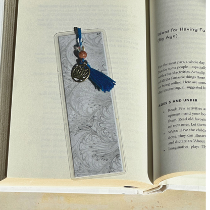 signet fait à la main bleu zen