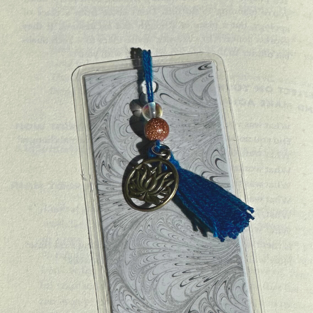 signet fait à la main bleu zen