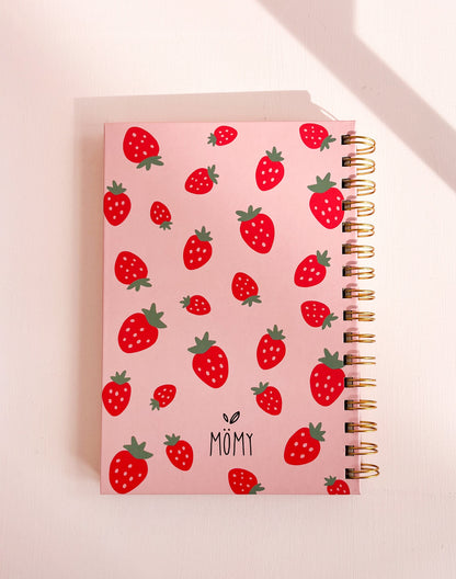 Cahier de notes "Fraises" - MÖMYboutique *frais de livraison*