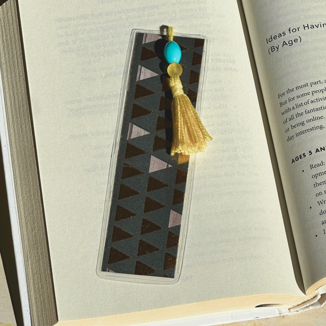 signet fait à la main or et bleu