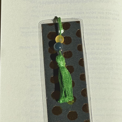 signet fait à la main or et vert